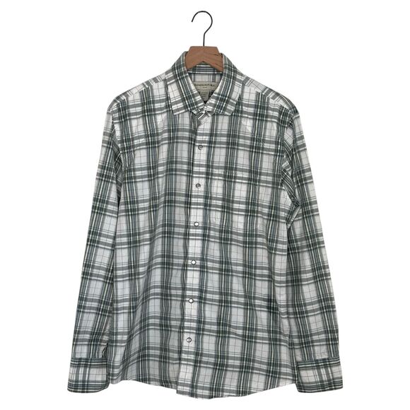 Banana Republic Shirt Mens Size Large Plaid Button Down Long Sleeve 100% Cotton - Picture 10 of 10